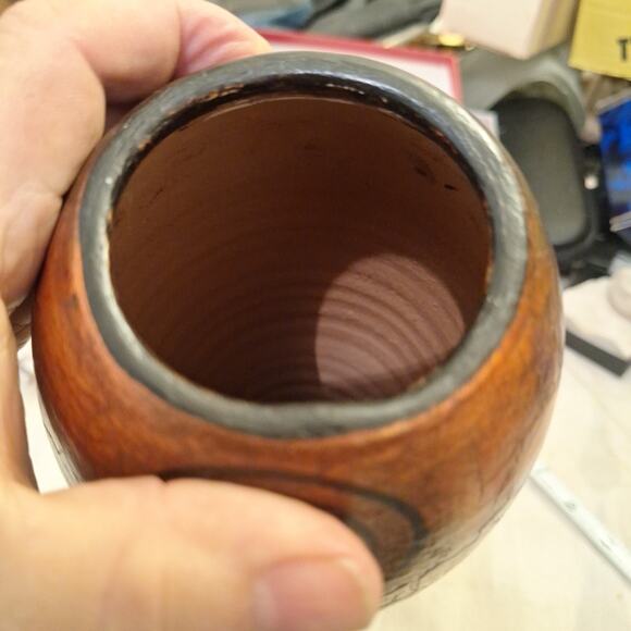 Mexican Pottery Vase 11" Folk Art Floor Pot Rustic Kokopelli Clay Southwest - Picture 6 of 6